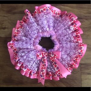 Lace ribbon trimmed tutu skirt
